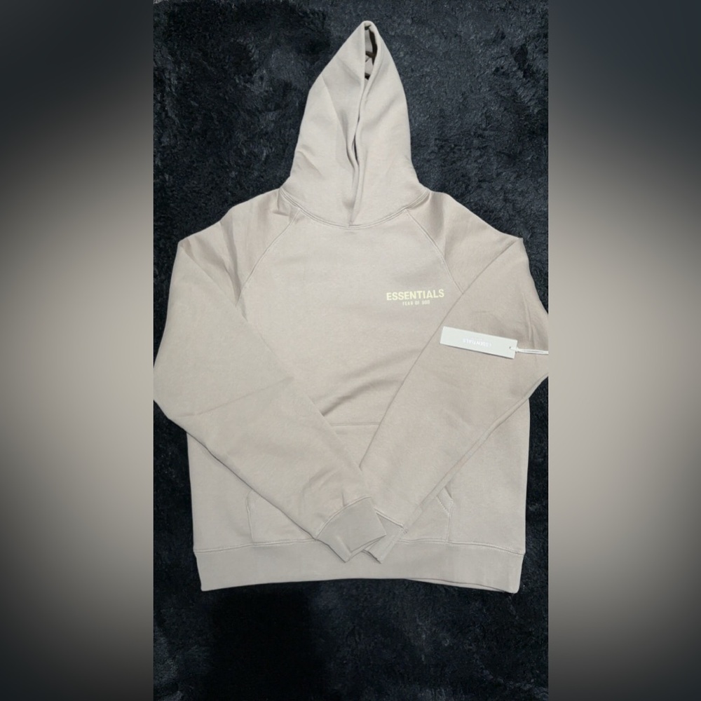 Essential Fear of God Taupe hoodie size small
